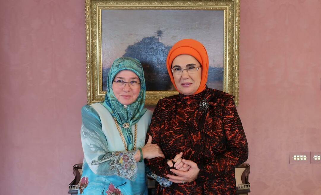 Førstedame Erdoğan møtte dronningen av Malaysia!