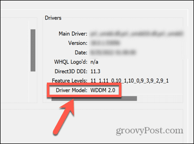 Windows 11 dxdiag drivermodell