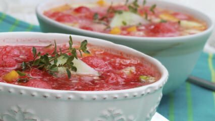 Hvordan lage deilig vannmelonsuppe?
