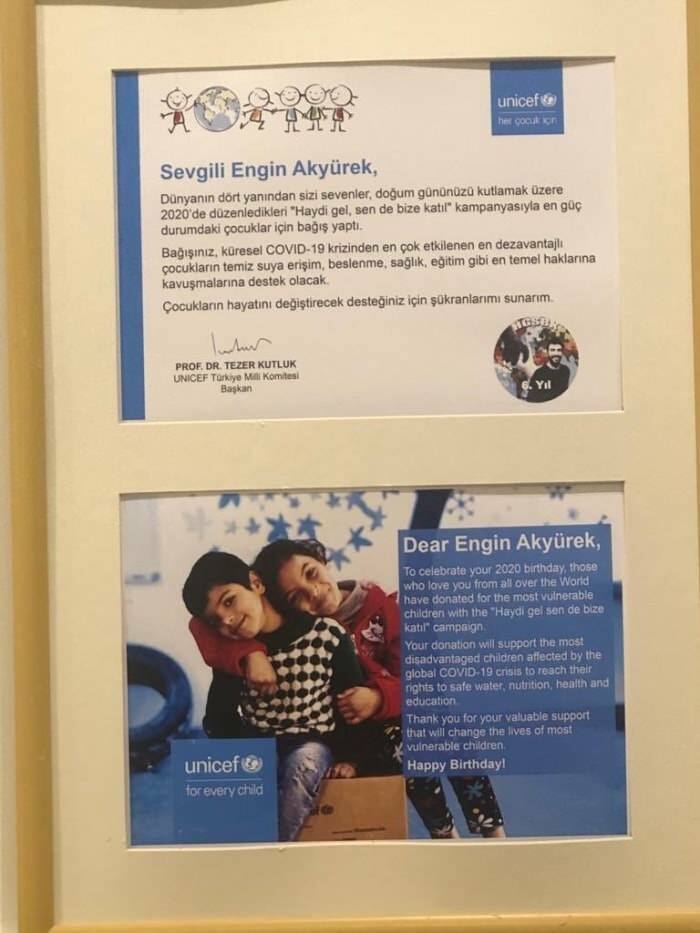 En meningsfull bursdagsfest for Engin Akyürek fra Sefirins datterlag!