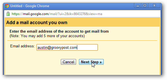 legg til e-postadresse
