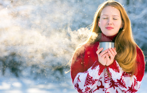 Spis varm drikke om vinteren på grunn av sykdom