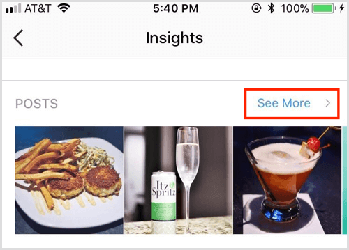 Instagram Insights-innlegg Se mer