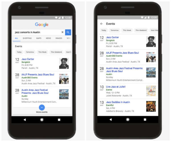 Google oppdaterte sin app- og mobilnettopplevelse for å hjelpe søkere lettere å finne ting som skjer i nærheten, enten nå eller i fremtiden.