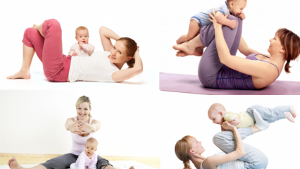 Hvilke øvelser bør gjøres etter fødsel? Stramme bevegelser i magen