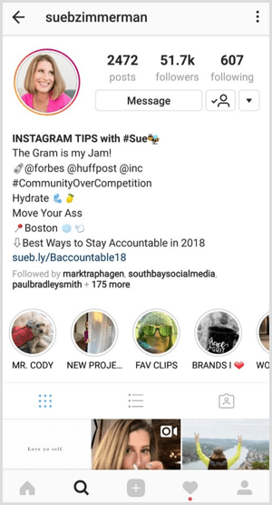 Instagram flere historiehøydepunkter på profilen