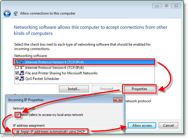 Sette opp en VPN - PPTP-vert på hjemmet Windows 7 PC [Slik gjør du det]