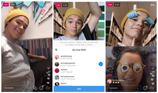 Instagram tillater nå kringkastere å invitere seere til å delta i deres live videostrømmer i appen.