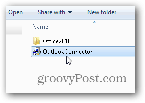 Outlook.com Outlook Hotmail Connector - Start Installer outlookconnector.exe