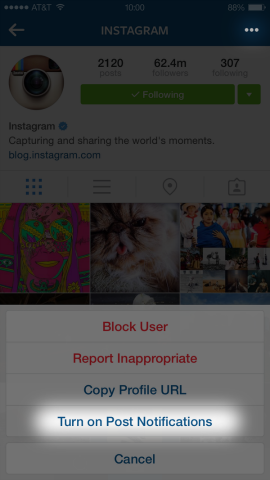 Instagram legger til innleggsvarsler
