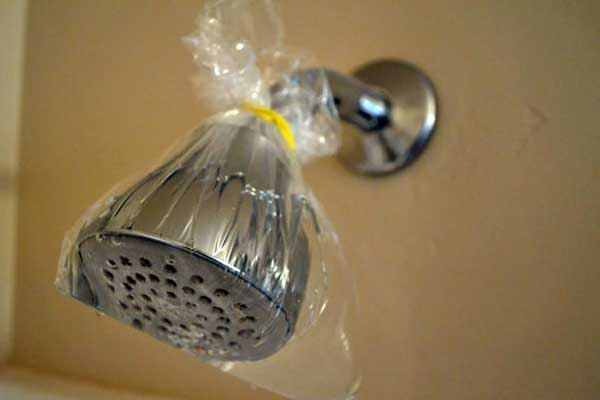 hvordan du rengjør dusjhodet