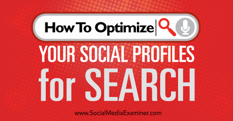 optimaliser sosiale profiler for søk