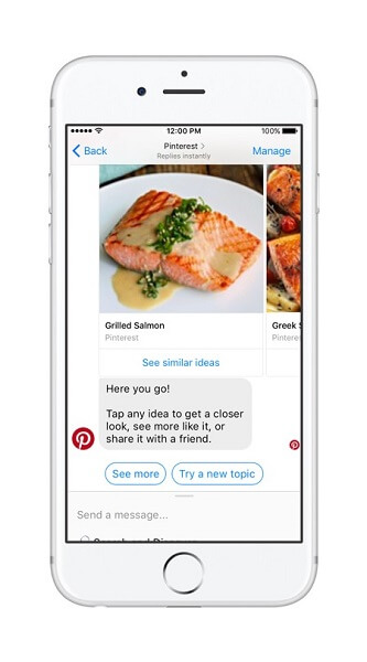 Pinterest-bot bringer kraften til Pinterest-søk og anbefalinger til Messenger.