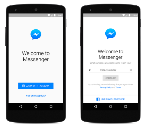 Facebook Messenger krever ikke lenger en Facebook-konto