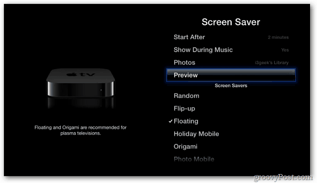 Apple TV: Bruk bildene dine som skjermsparer