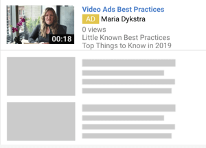 Hvordan sette opp en YouTube-annonsekampanje, trinn 6, velg et YouTube-annonseformat, et eksempel på TrueView discovery-annonser