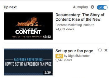  YouTube-annonsen din som en sponset video.