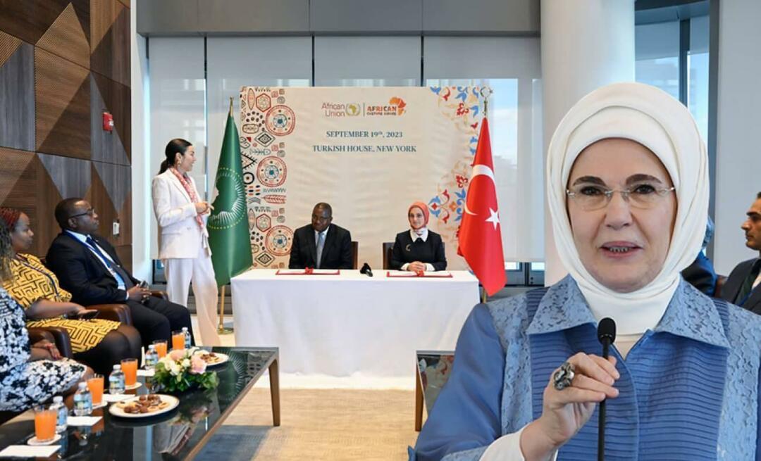 Et memorandum of understanding ble signert mellom African Culture House Association og African Union! Emine Erdoğan...