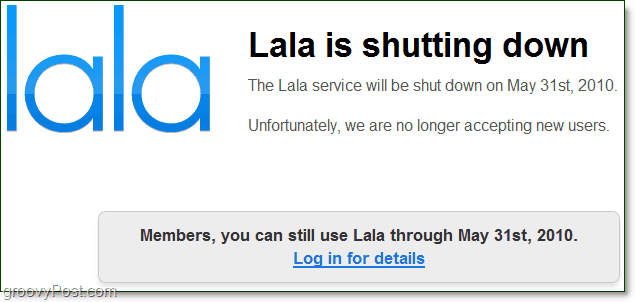 LaLa.com lukker og overfører regjeringene til iTunes [groovyNews]