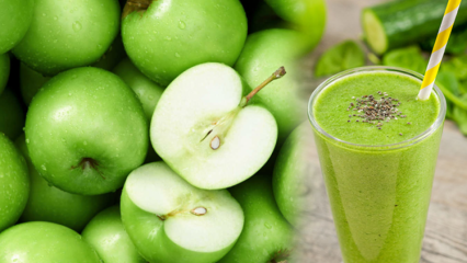 Hva er fordelene med grønne epler? Hvis du drikker grønt eple- og agurksaft regelmessig ...