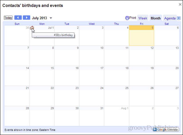 bursdager i google kalender