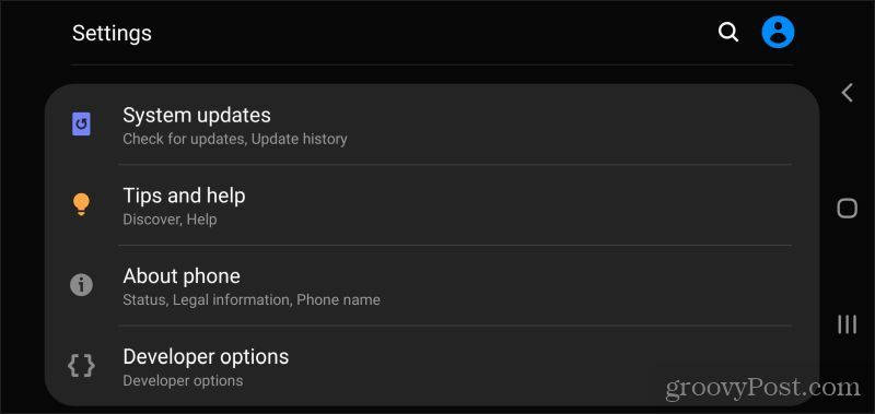 Android-systemoppdateringer