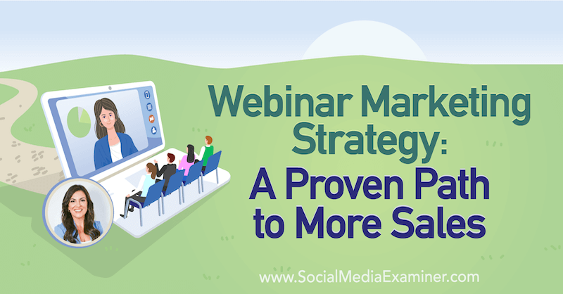 Webinar markedsføringsstrategi: En bevist vei til mer salg med innsikt fra Amy Porterfield på Social Media Marketing Podcast.