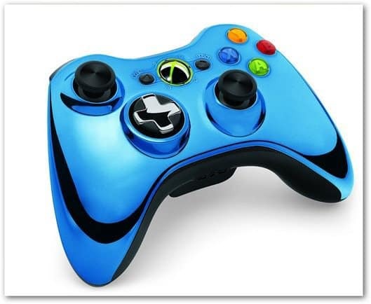 Xbox 360 kromkontroller blå