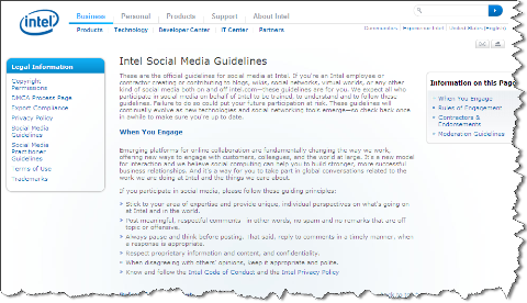 retningslinjer for sosiale medier