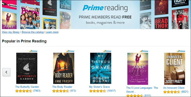 Amazon tilbyr førsteklasses lesing: tilbyr tusenvis av gratis bøker og magasiner