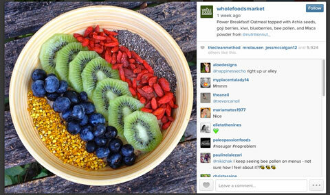 hele mat instagrambilde med #chia