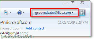 logg på windows live via windows live mail