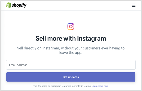 Instagram shoppable post shopify beta program registrer deg