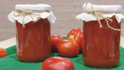 Hvordan lage tomatsaus til vinteren hjemme? Den enkleste måten å lage tomatsaus på