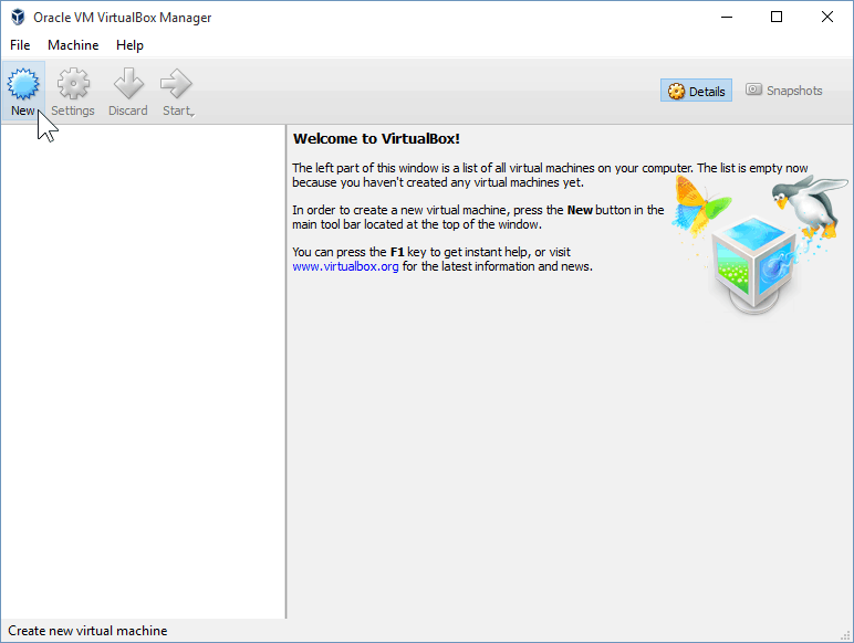 01 Lag en ny virtuell maskin (installering av Windows 10)