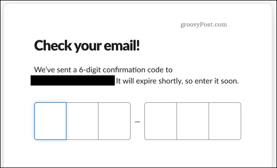 Bekreftelse av en slakk e-postadresse