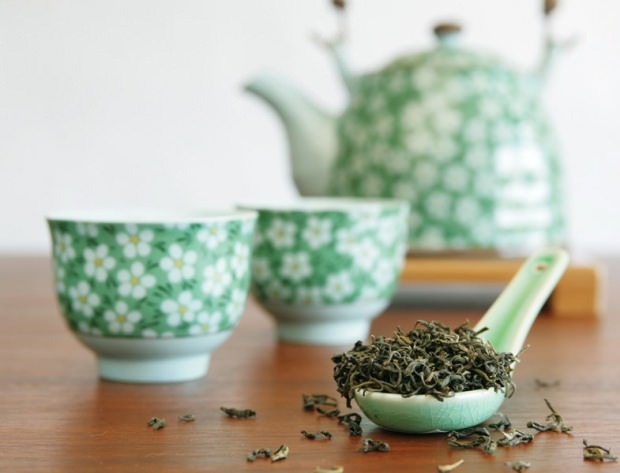 å miste vekt med grønn te