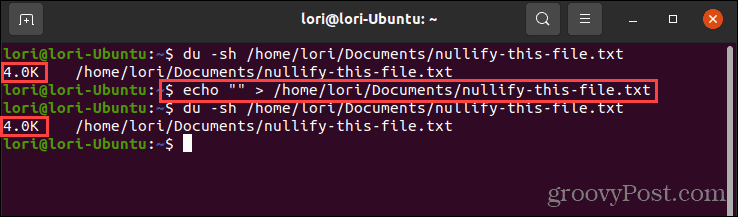 Bruke ekko-kommandoen med tomme anførselstegn i Linux