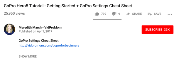 Hvordan bruke en videoserie til å utvide YouTube-kanalen din, eksempel på en blymagnetkobling parret med en YouTube-video