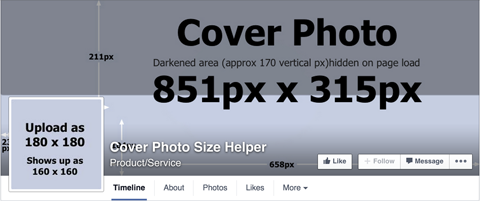 dimensjoner for facebookside omslagsbilde