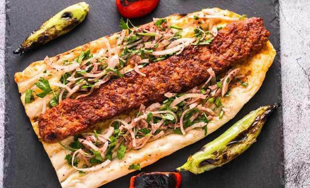 Harbiye Kebab som vil smake som du spiser på restauranten! Hvordan lage Harbiye Kebab?