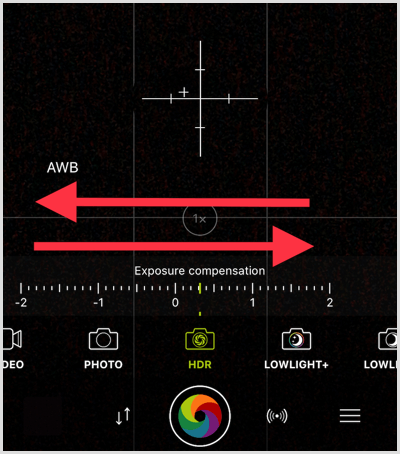 procamera HDR verktøyjustering