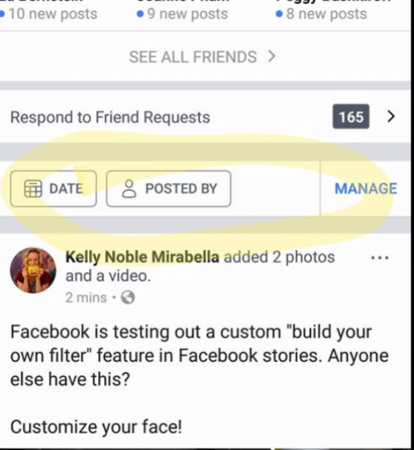 Facebook ser ut til å rulle ut en enkel måte å søke, filtrere og administrere innlegg opprettet av deg, dine venner eller alle.