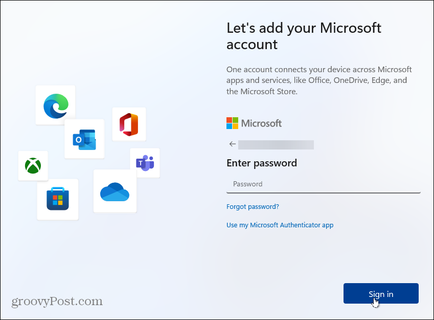 passord Windows -konto