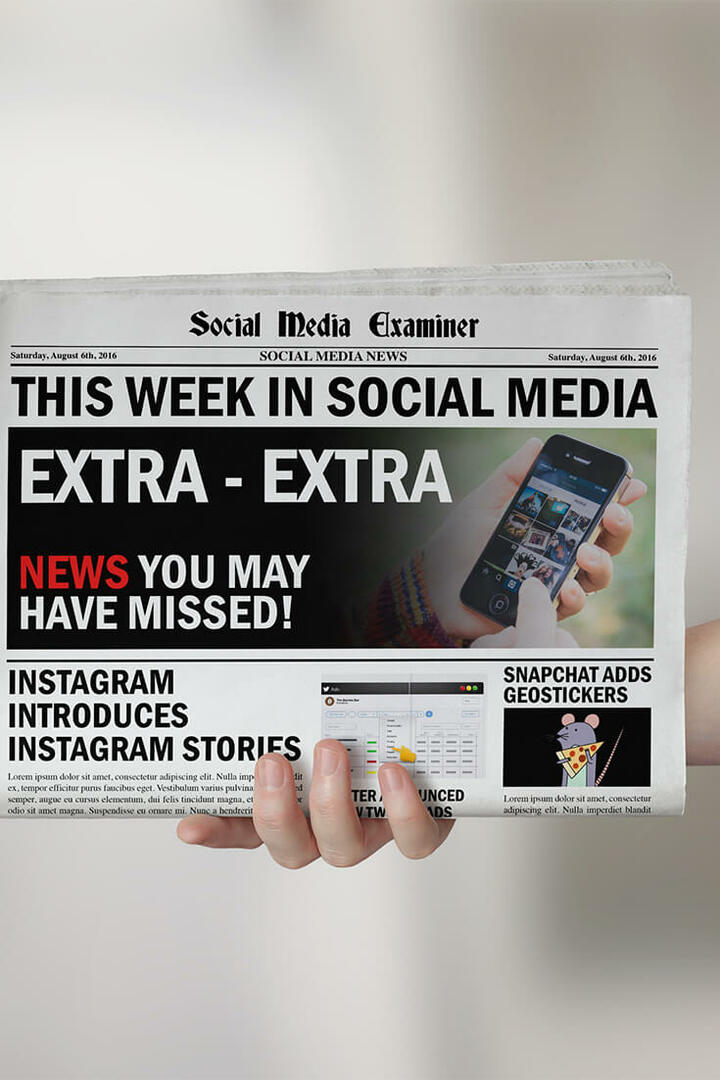 Instagram lanserer 24-timers historier: Denne uken i sosiale medier: Social Media Examiner