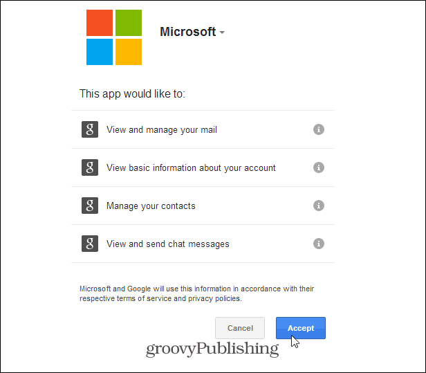 Tillat Microsoft tillatelse