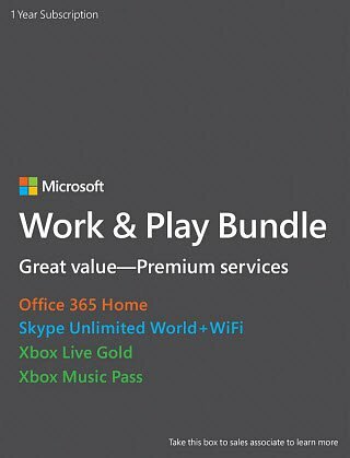 Microsoft Abonnementstjenester Work & Play Bundle 199 dollar