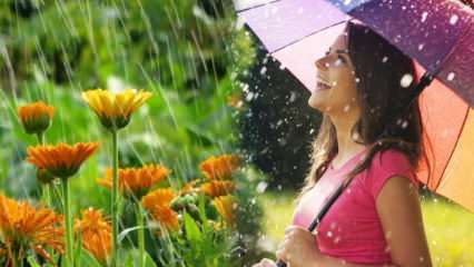 Er helbredet i april? Hva er bønnene som skal leses ned i regnvannet? Fordelene med aprilregn