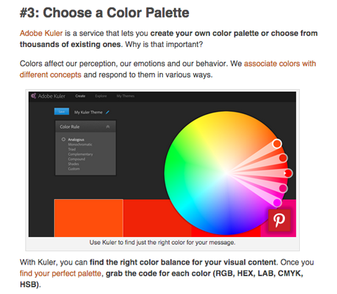 Adobe Kuler verktøy for visuelt innhold