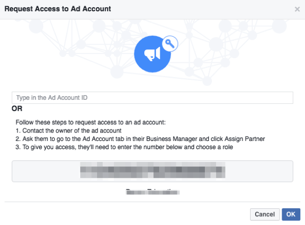 facebook ber om tilgang til annonsekonto